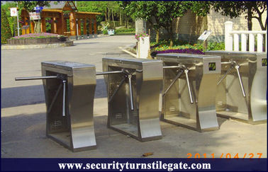 TCP/IP/RFID-turnstile van de roestvrij staaldriepoot poort met etiketteringssysteem voor toneel