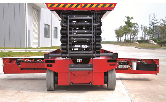 Elektrische Lucht van de de Liftcapaciteit 320kg van het het Werkplatform Gemotoriseerde de Schaarlift van Maximum 13.8m het Werk Hoogte